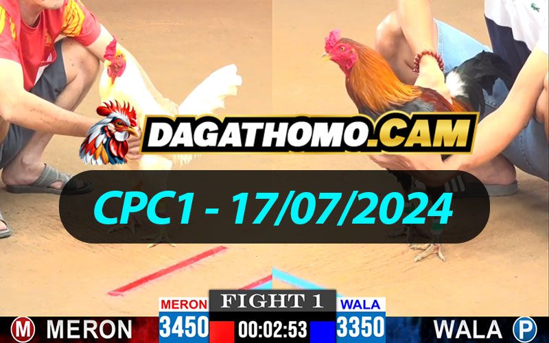 ĐÁ GÀ THOMO CPC1 NGÀY 17/07/2024